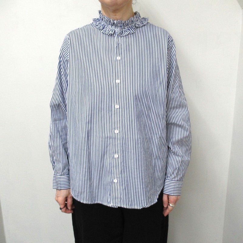 NOUVELLES DU PARADIS フリルカラーシャツ /BL75 【日本製】